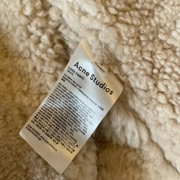 Grey & Yellow Shearling Lore Jacket