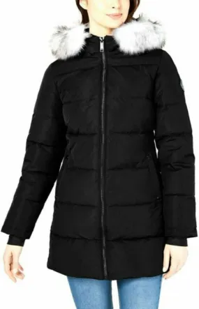 Halifax Hooded Faux-Fur-Trim Puffer Coat