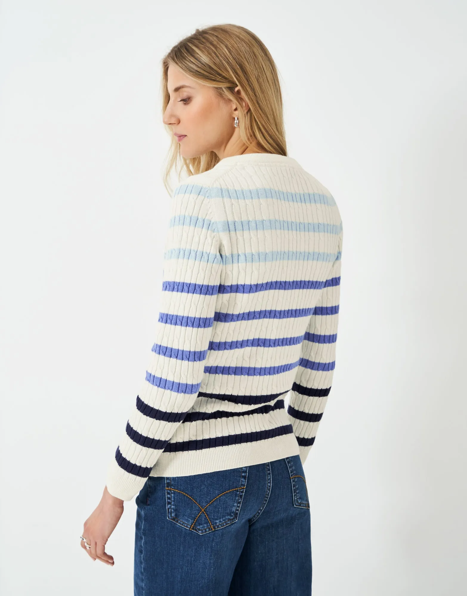 Heritage Cable V-Neck Jumper