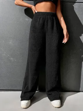 High Waist Flannel Straight Leg Pants FW22-FD