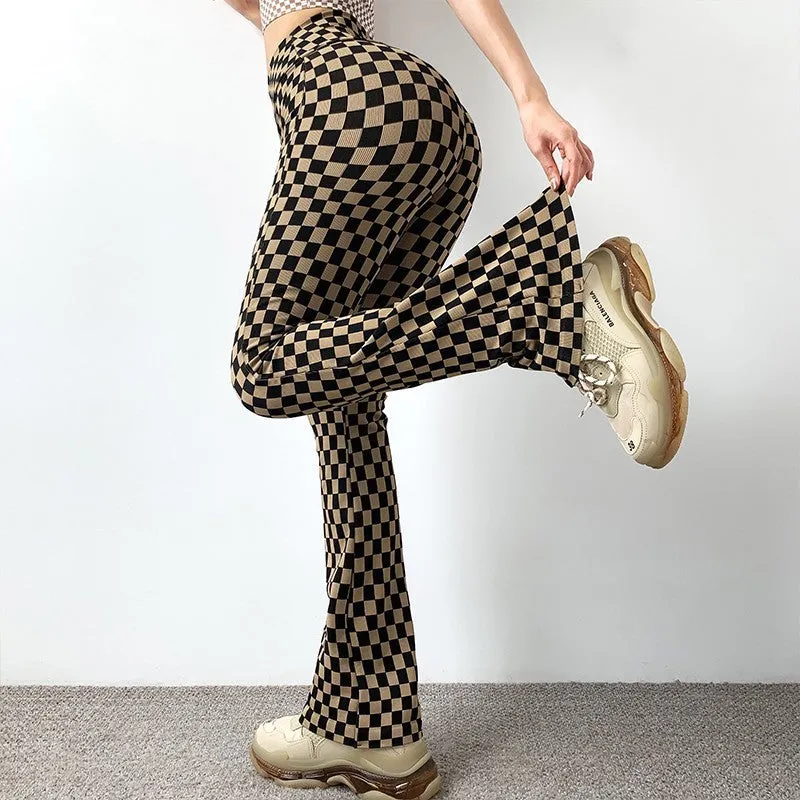 High Waist Wide Leg Yoga Pants Slim Fit Fitness