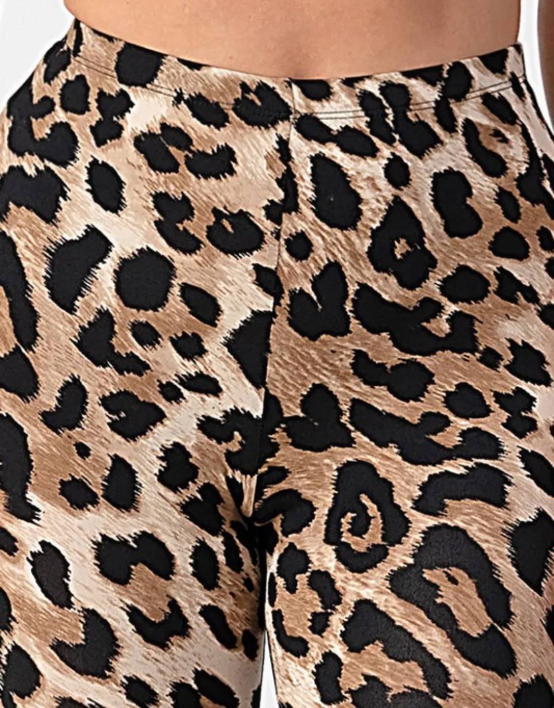 Highwater Flared Leopard Print Bell Bottom Leggings