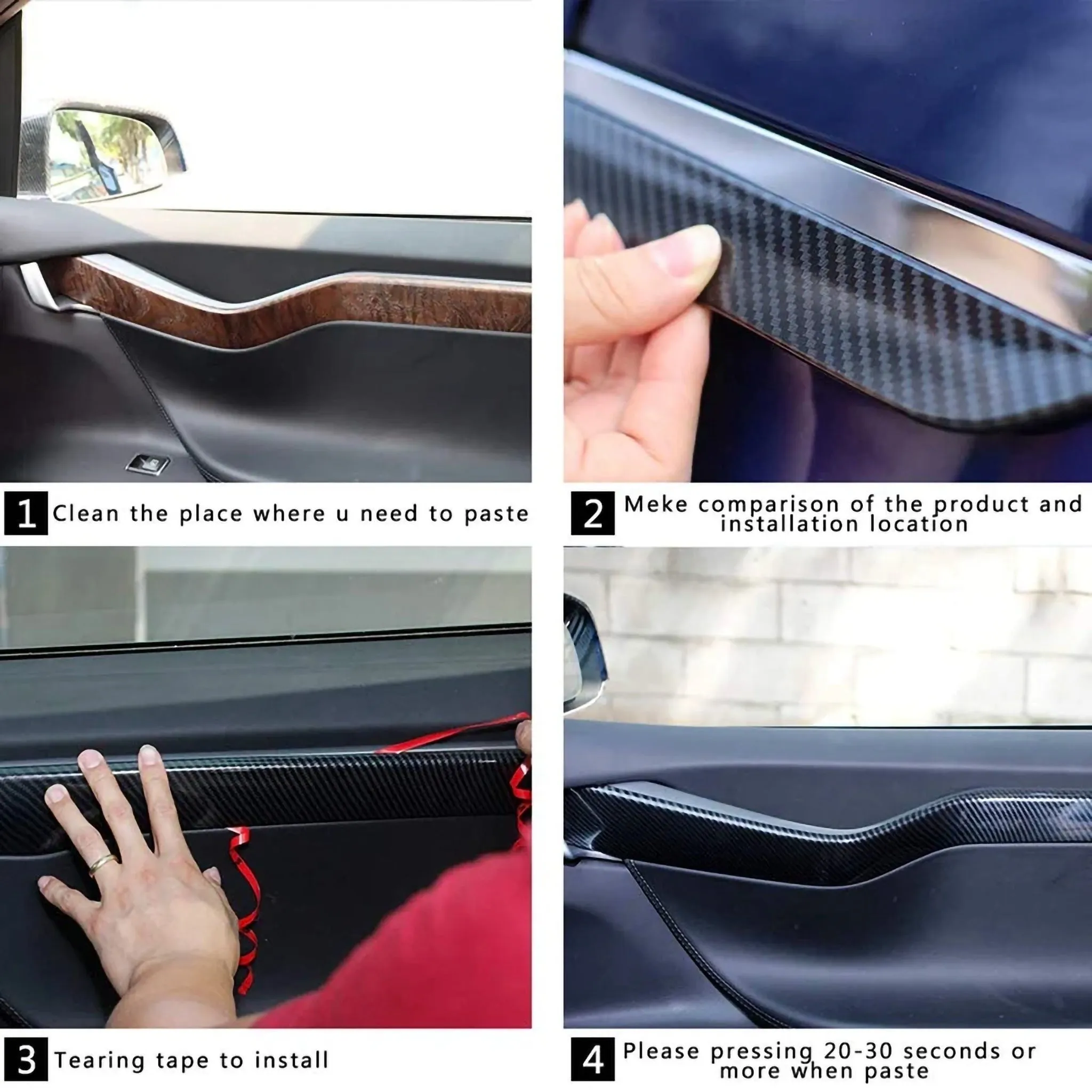 Interior Door Trim For Pre-Refresh Model S 2012-2021