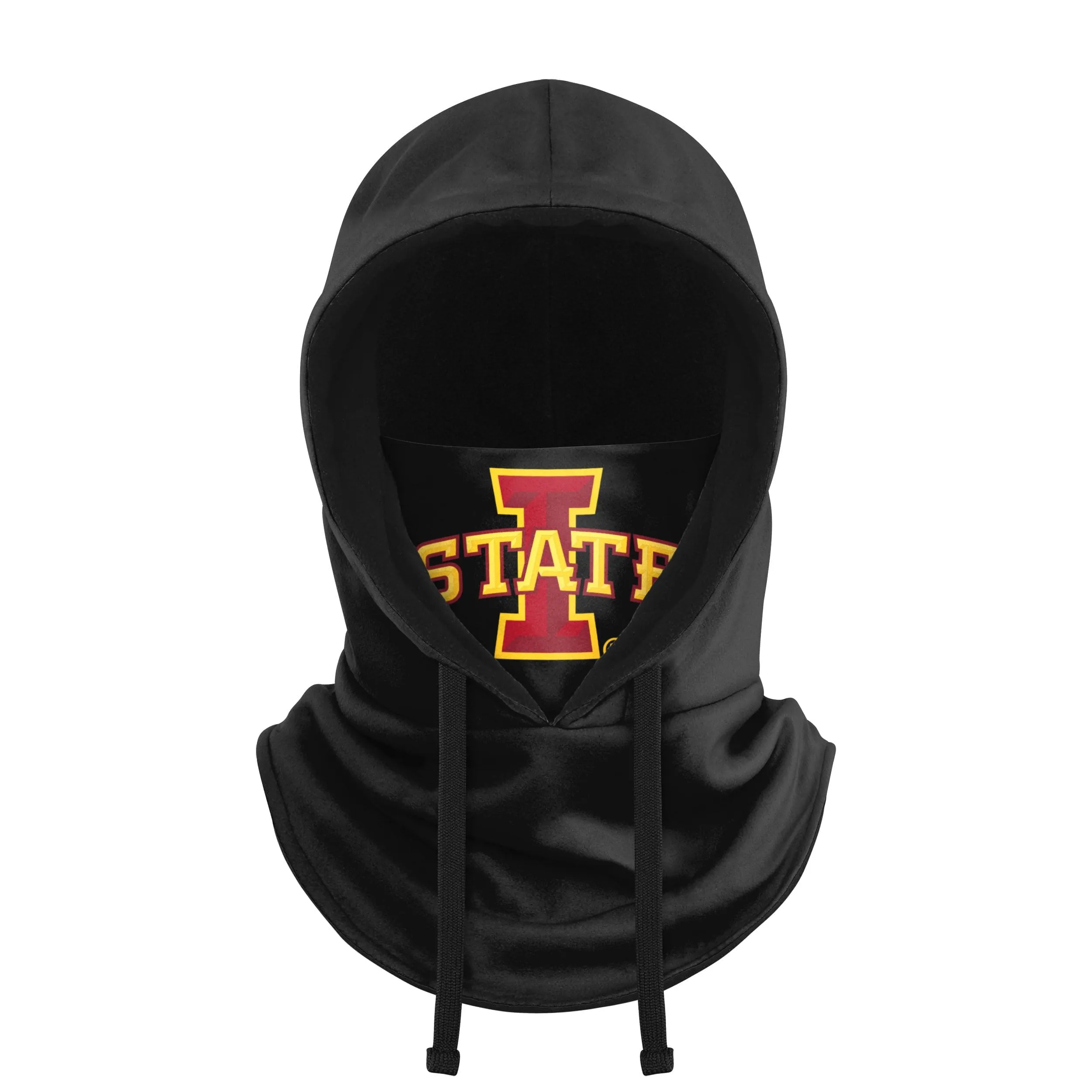 Iowa State Cyclones NCAA Black Drawstring Hooded Gaiter