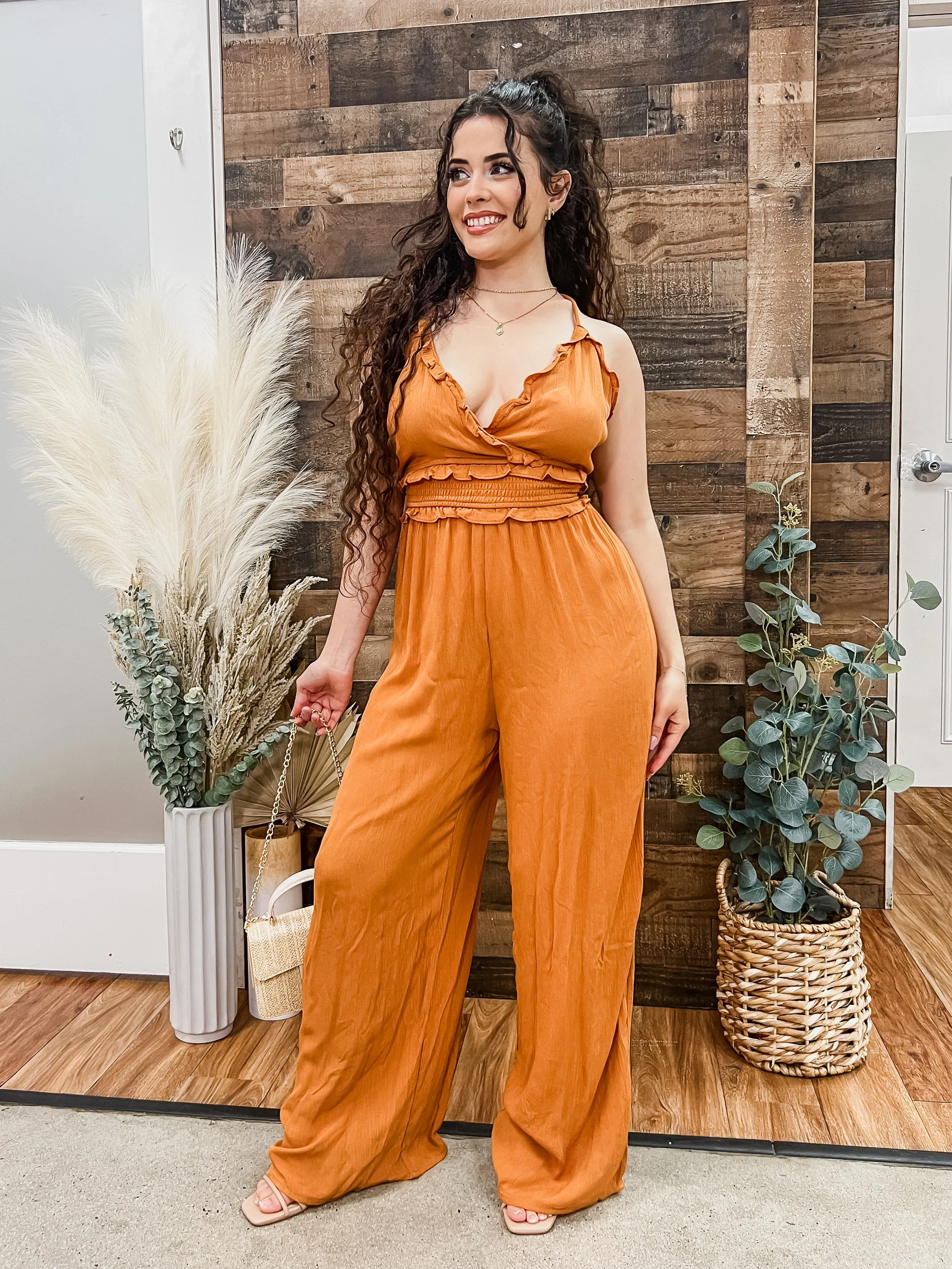 Isla Boho Woven Jumpsuit
