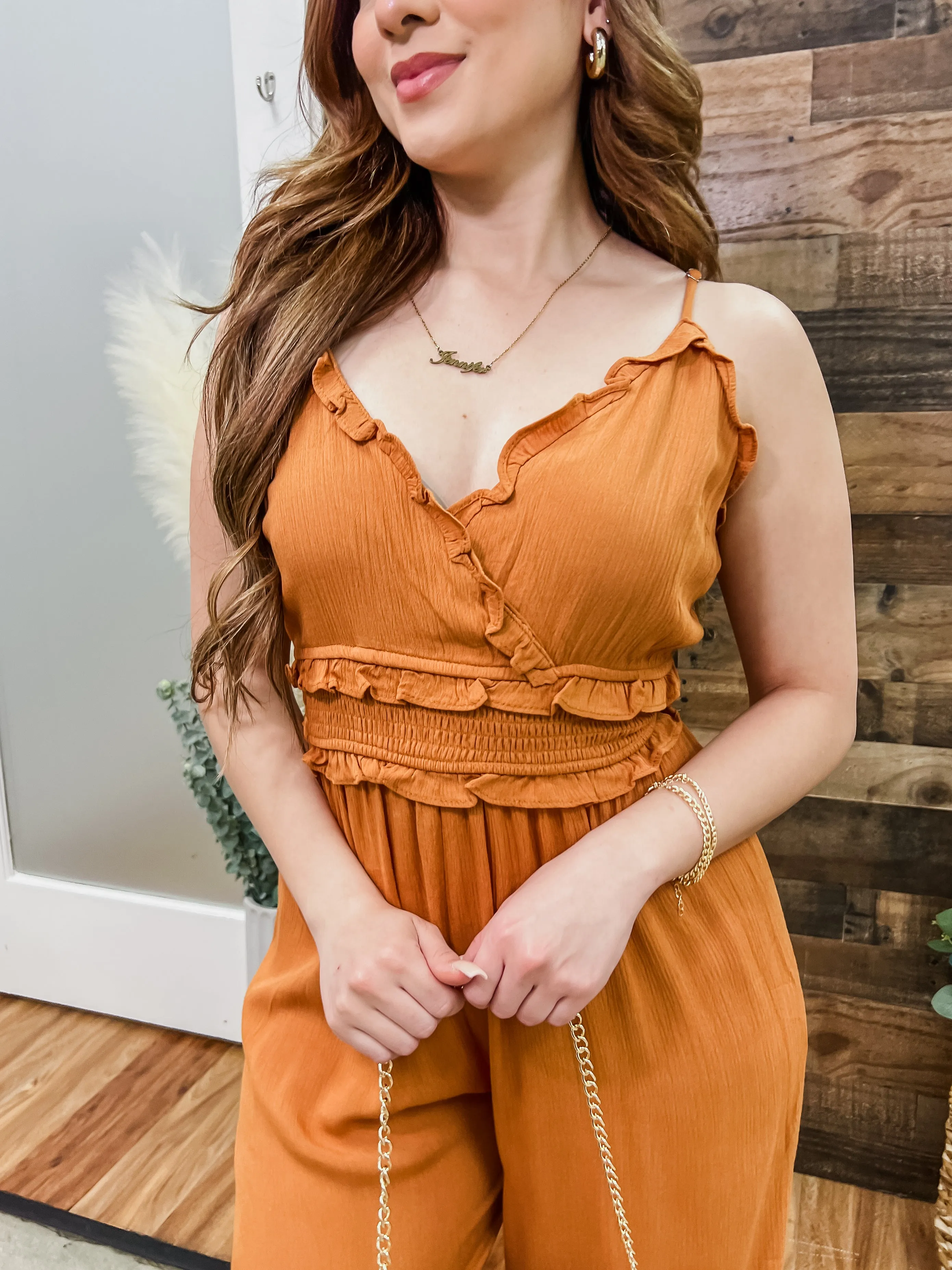 Isla Boho Woven Jumpsuit