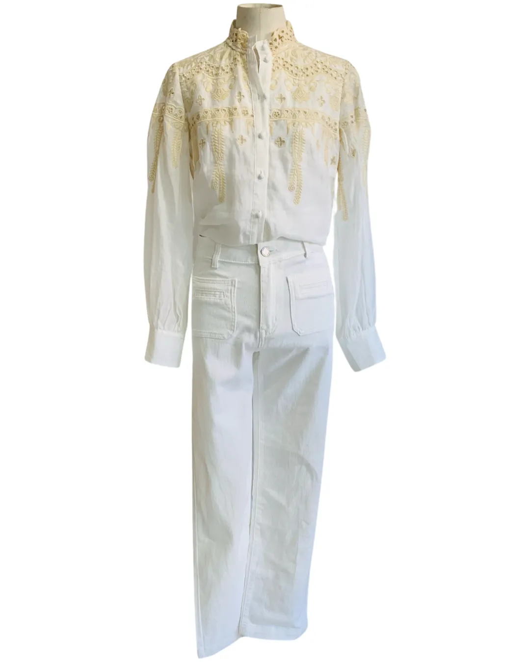 ITALIAN DENIM JEAN bianco