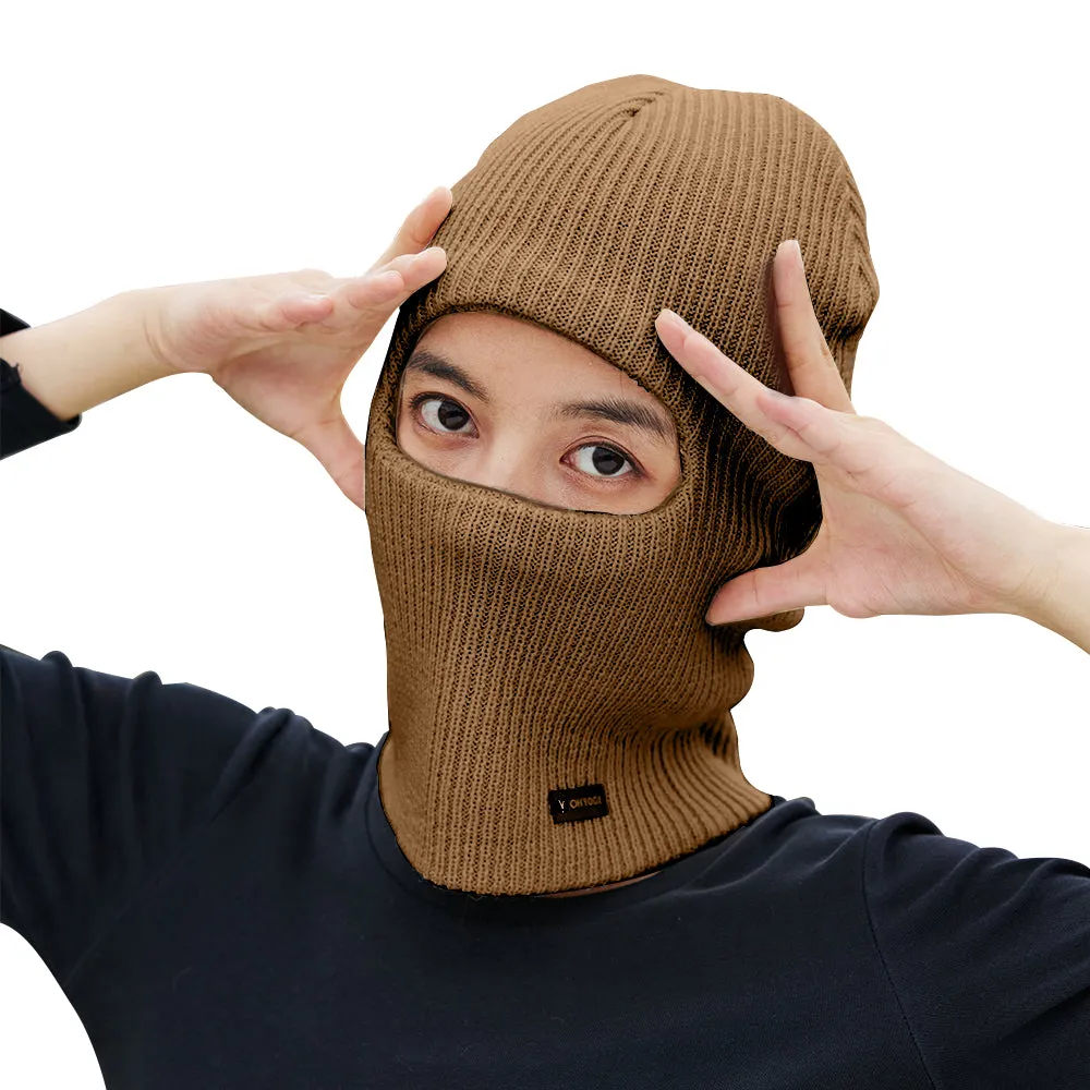 Japan Stock Winter Beanie Balaclava Knitted Full Face Cover Ski Hats