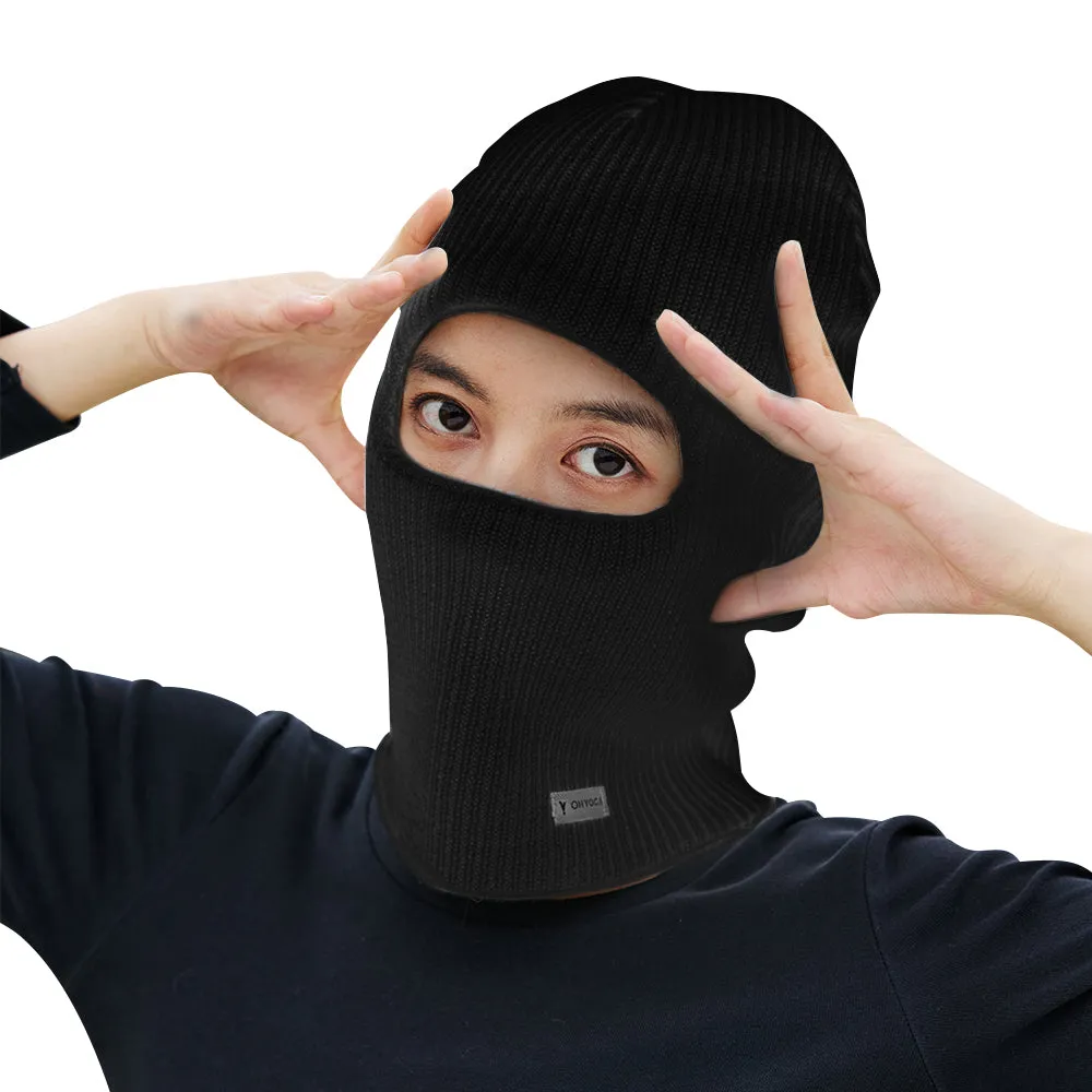 Japan Stock Winter Beanie Balaclava Knitted Full Face Cover Ski Hats