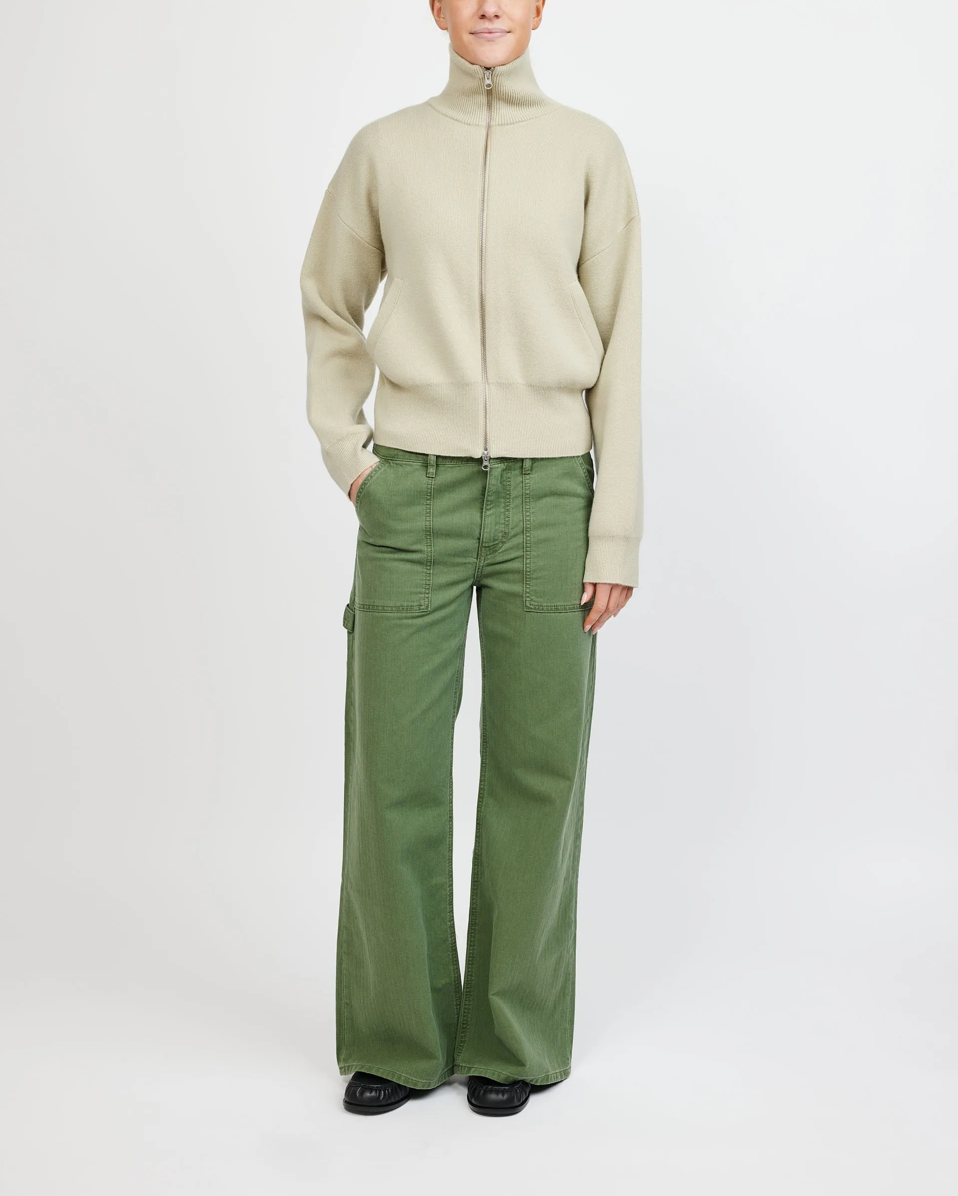 Jeanerica Guell Chevron Green Pants
