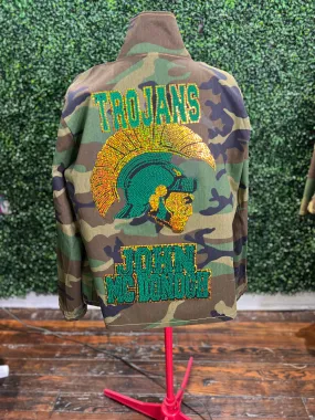 JOHN MCDONOGH TROJANS CAMOUFLAGE BLING Patchwork JACKET