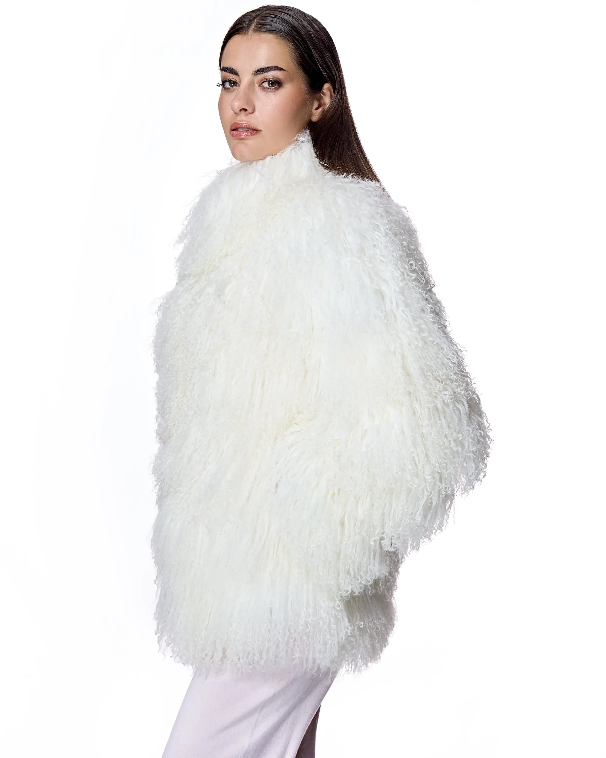 Julia & Stella by Maximilian Tibetan Lamb Jacket