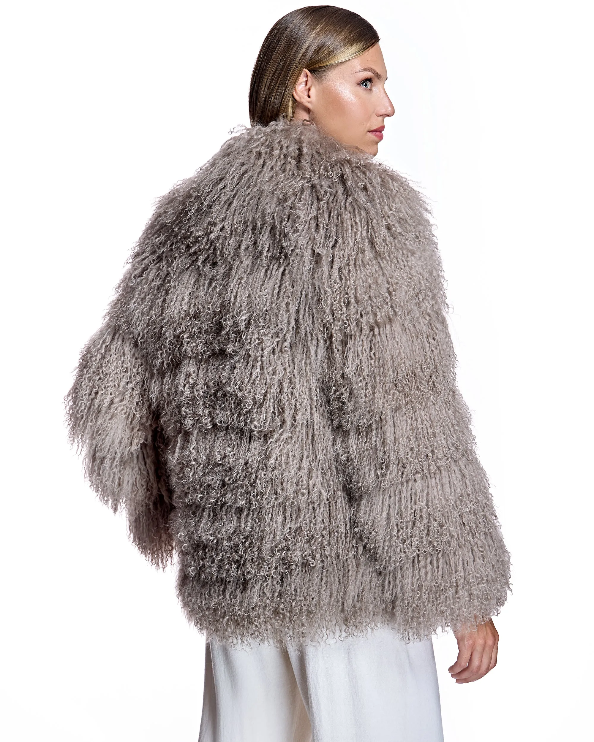 Julia & Stella by Maximilian Tibetan Lamb Jacket