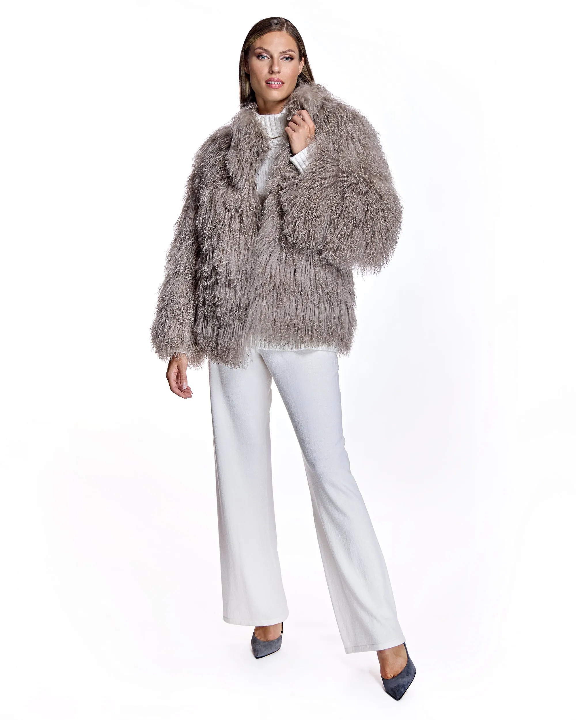 Julia & Stella by Maximilian Tibetan Lamb Jacket