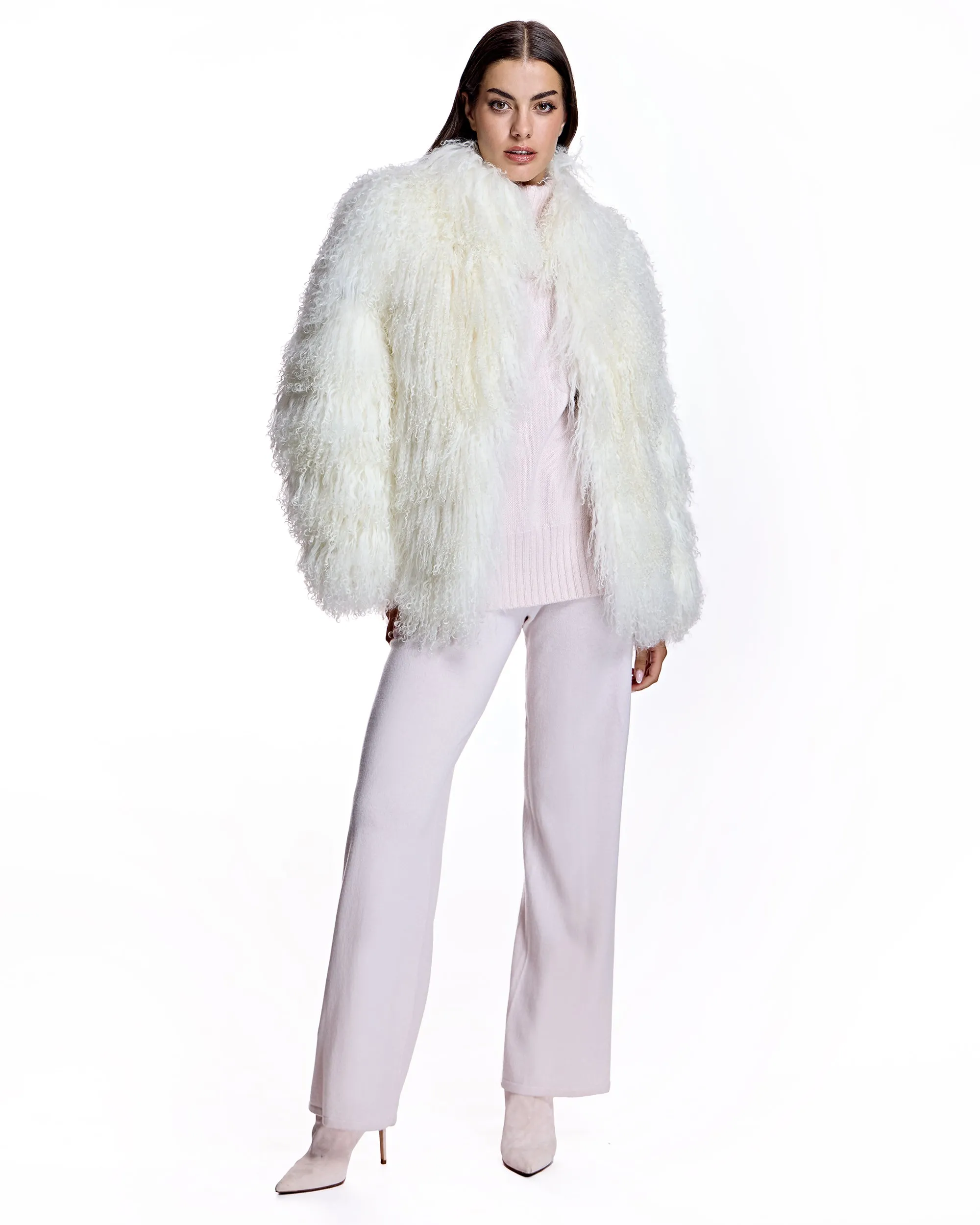 Julia & Stella by Maximilian Tibetan Lamb Jacket