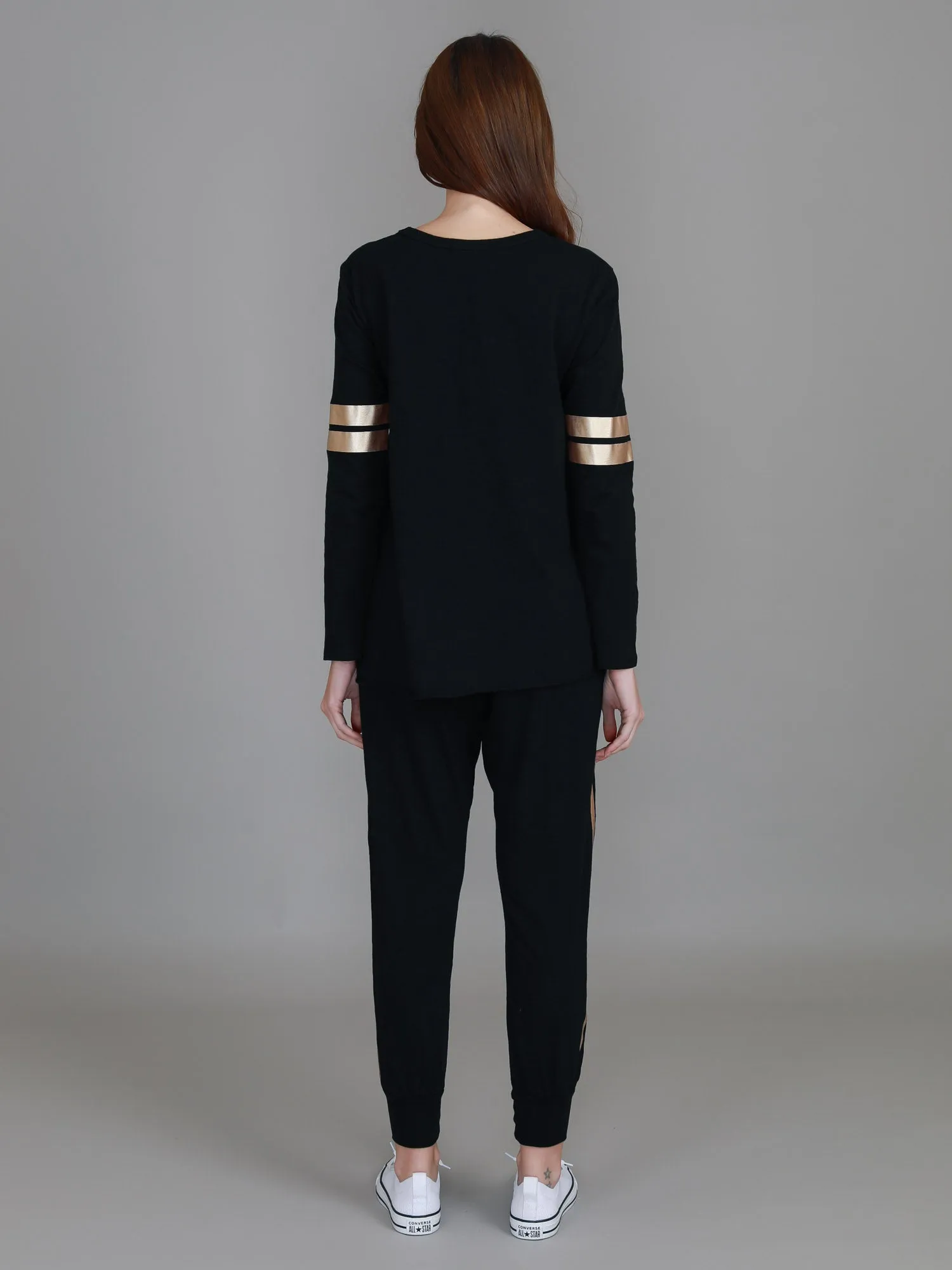 Kiara Twin Gold Stripe T Shirt