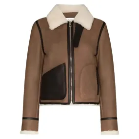 LOEWE Shearling Aviator Jacket for Women – Luxe & Stylish