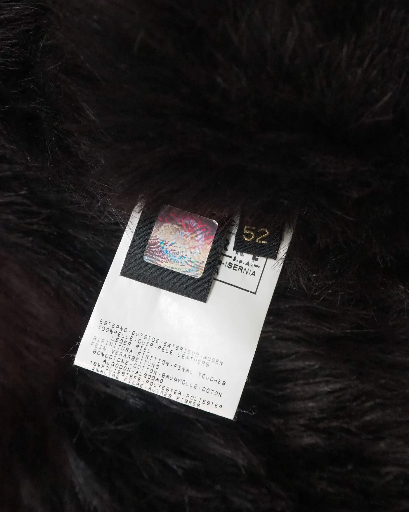 Long Leather and Shearling Fur Jacket