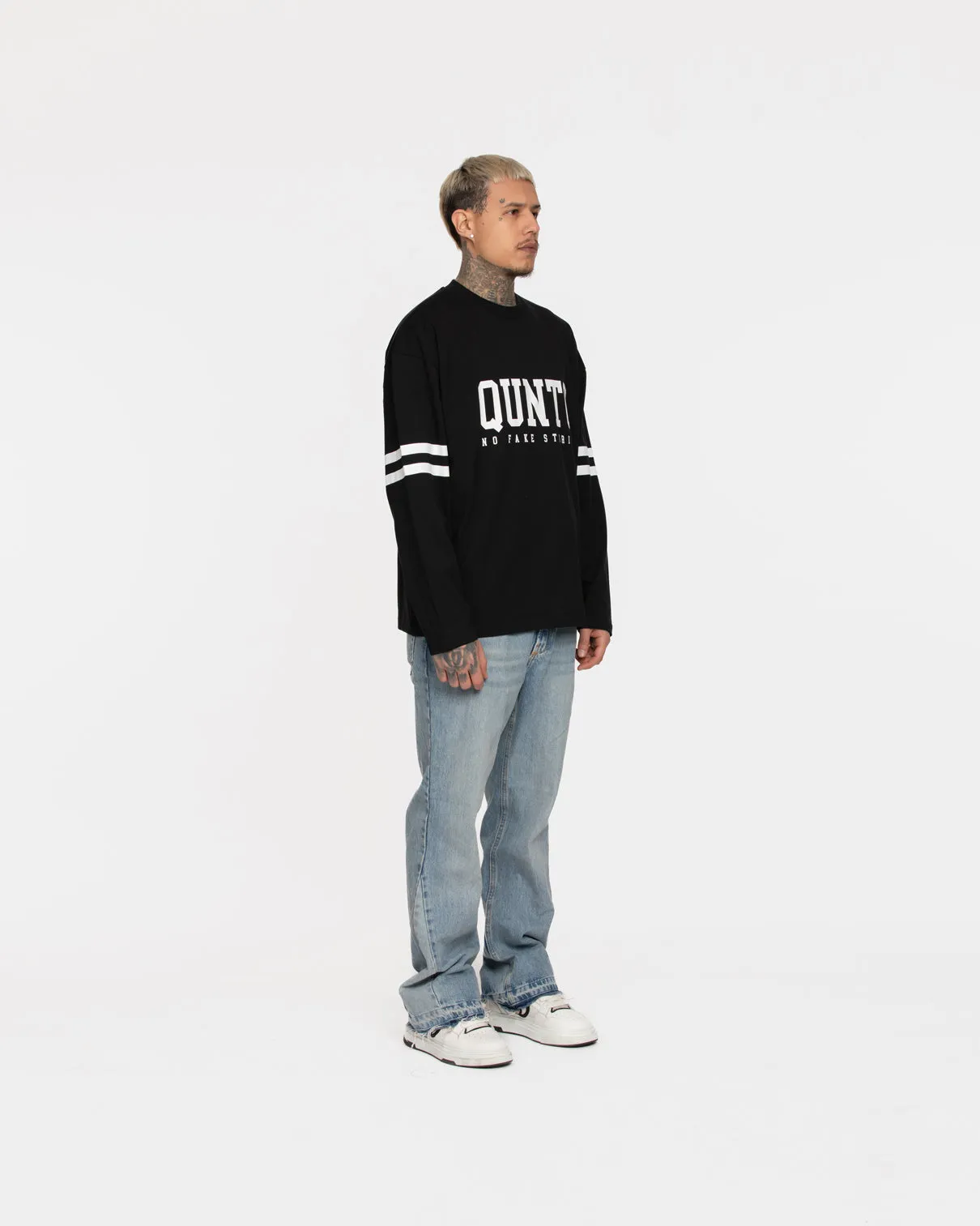 Long Sleeve Stripes Black