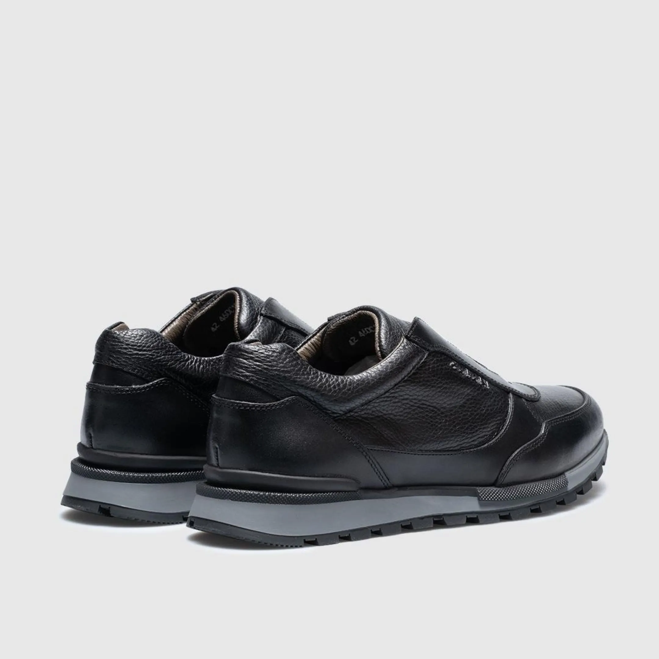 Madasat Black Leather Casual Shoes - 340 |