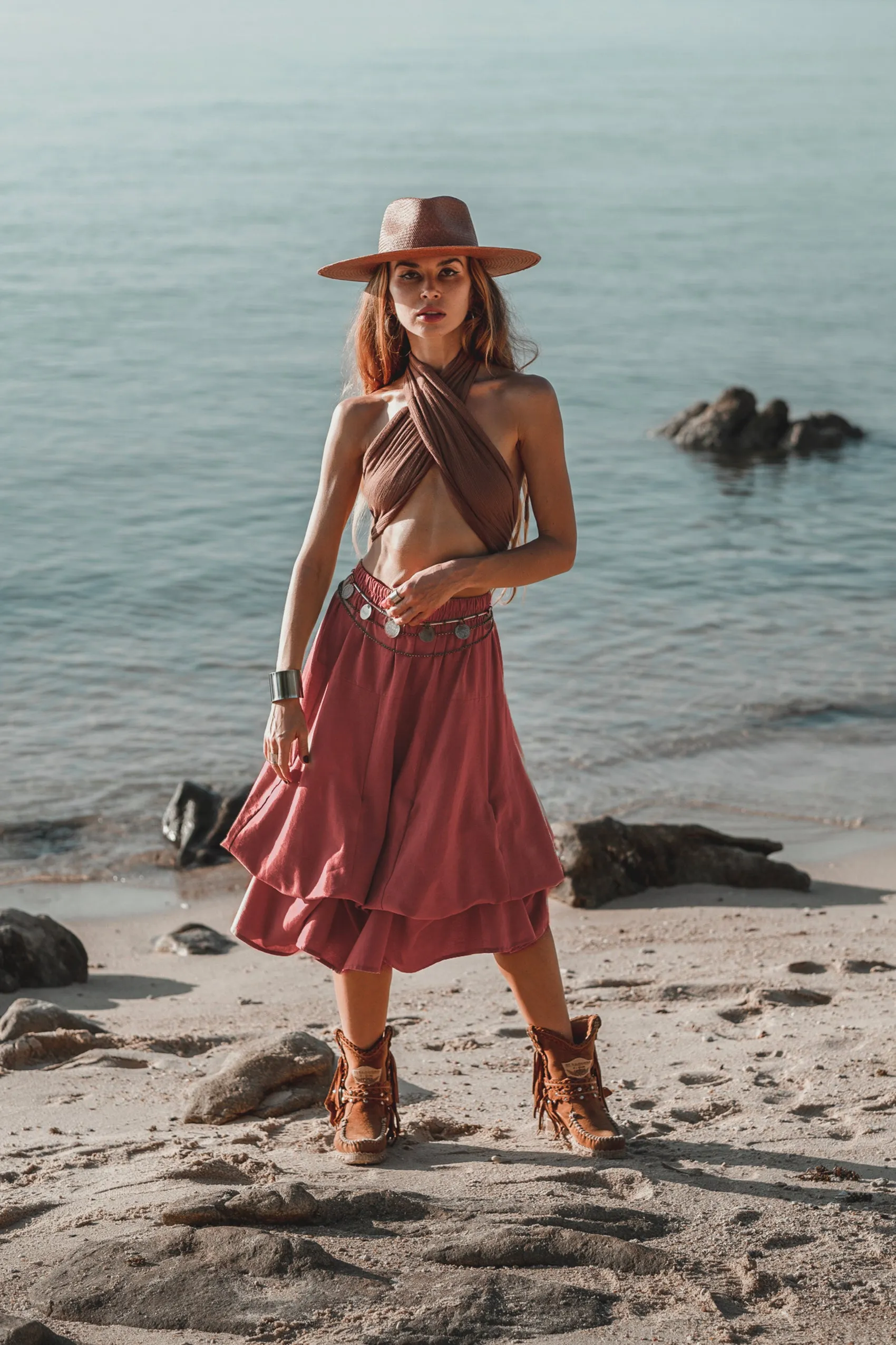 Maxi Skirt Aurora Rust