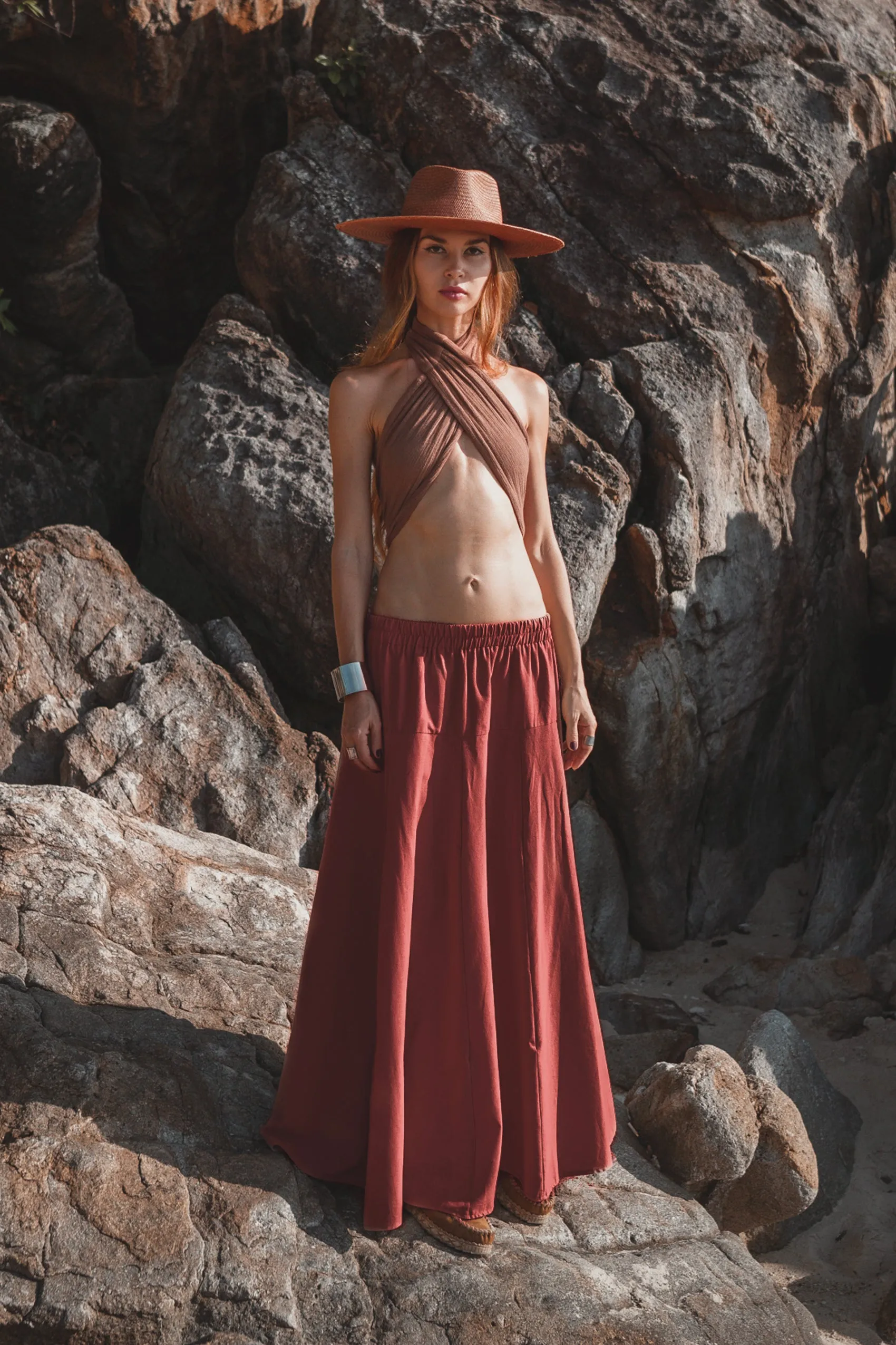Maxi Skirt Aurora Rust