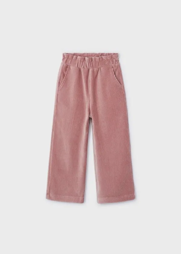 Mayoral Corduroy Flared Pants in Rose