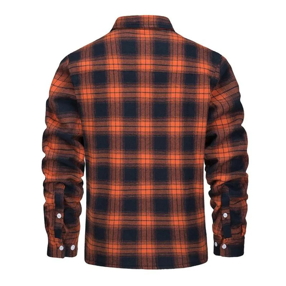 Men's Fleece-Lined Plaid Jacket