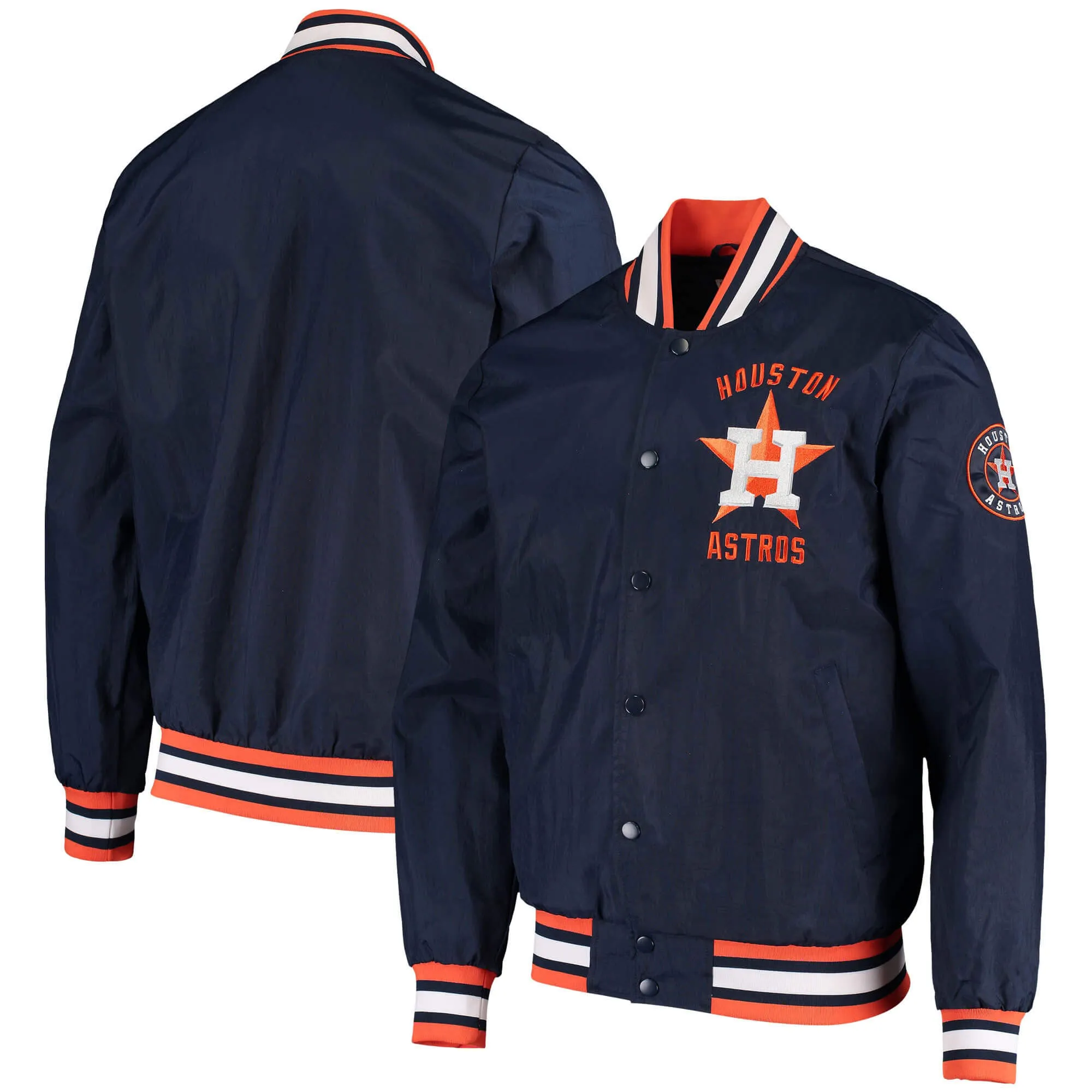 MLB Houston Astros The Jett III Satin Varsity Jacket