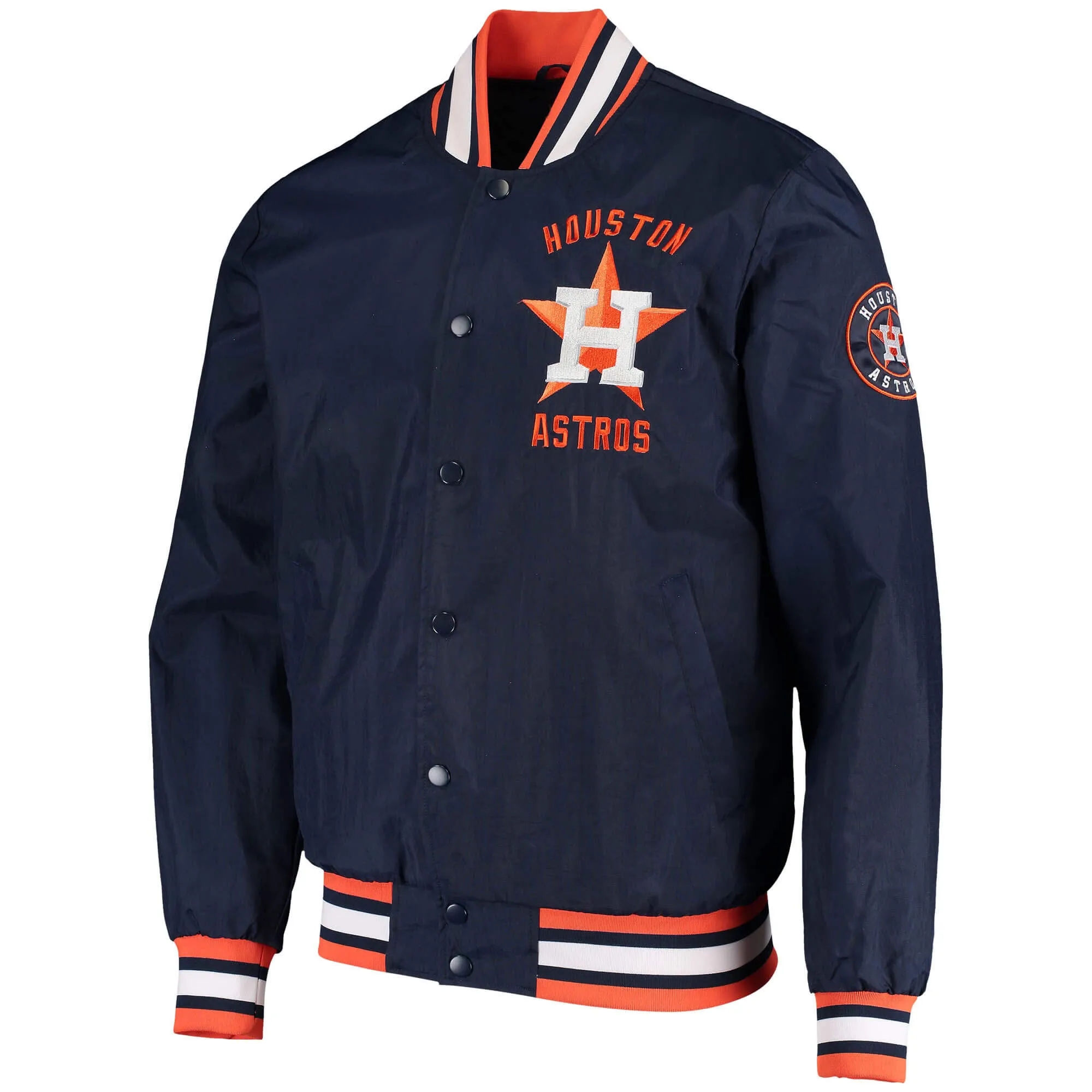 MLB Houston Astros The Jett III Satin Varsity Jacket