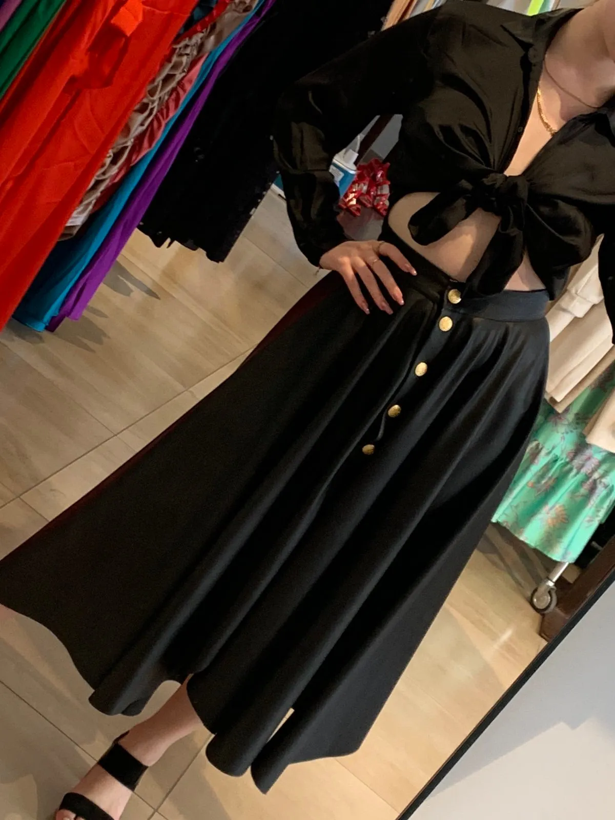 Morrisa Faux Leather Skirt