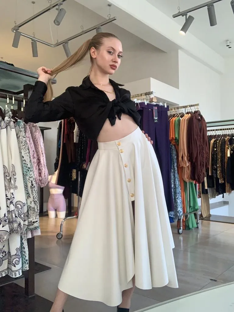 Morrisa Faux Leather Skirt
