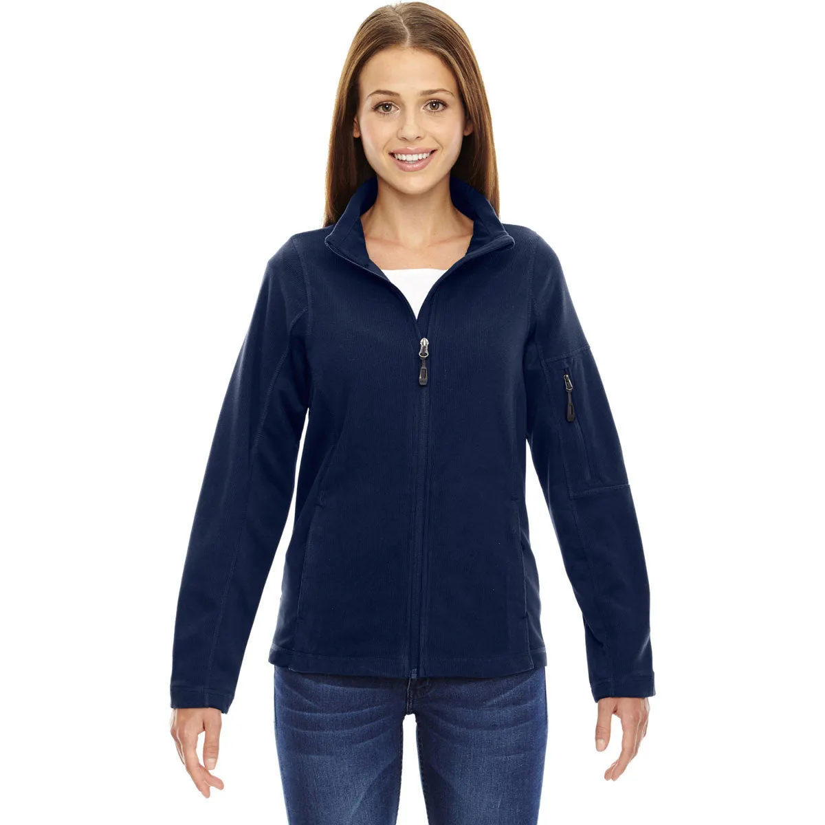 North End Women's Night Generate Textured Fleece Jacket
