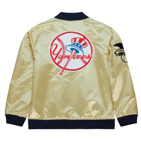 NY Yankees Team OG 2.0 Gold Satin Jacket For Men and Women