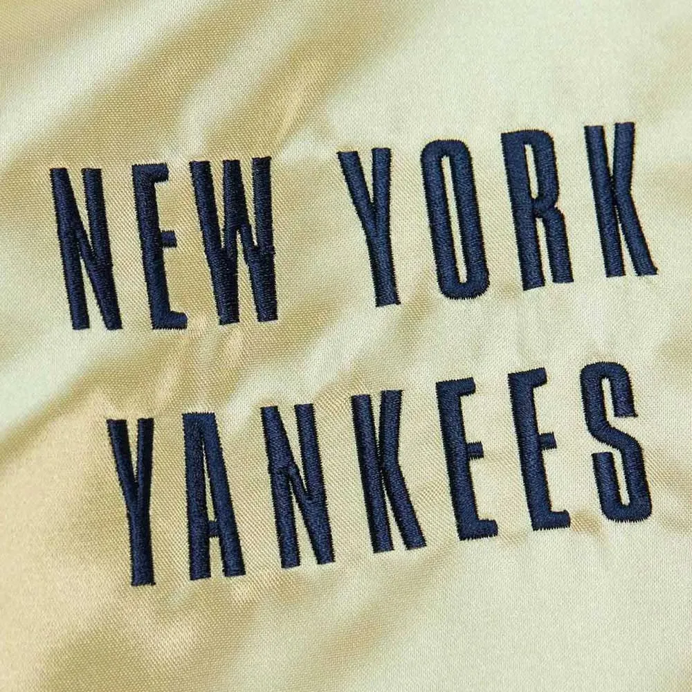 NY Yankees Team OG 2.0 Gold Satin Jacket For Men and Women