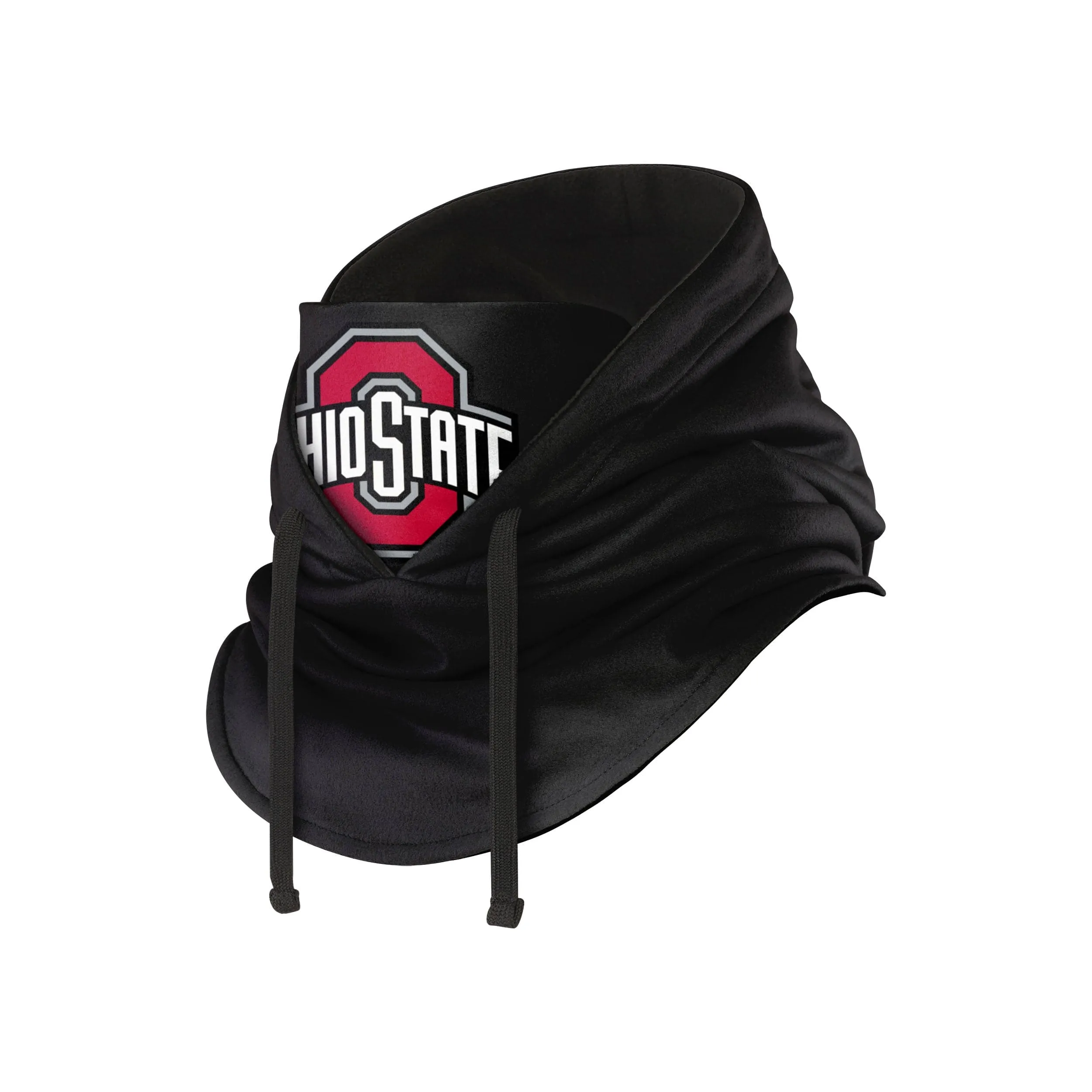 Ohio State Buckeyes NCAA Black Drawstring Hooded Gaiter