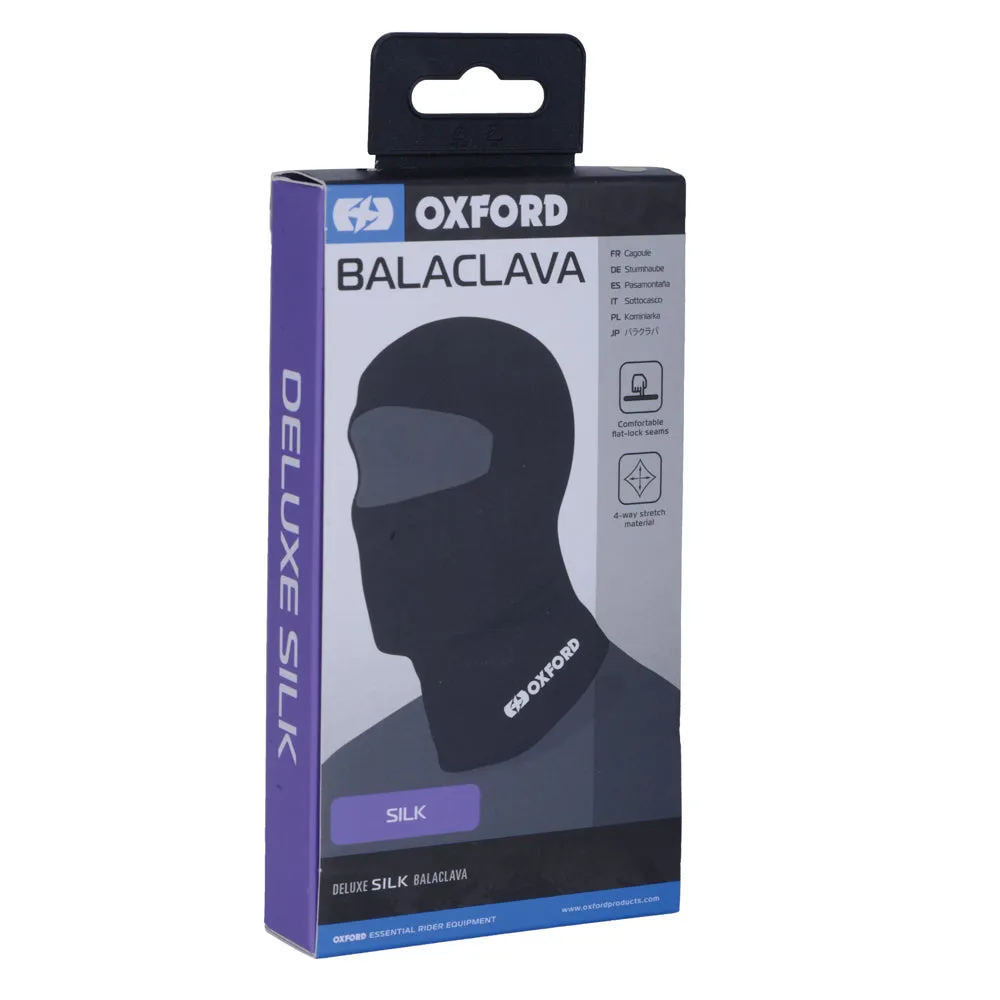 Oxford Deluxe Silk Balaclava Black