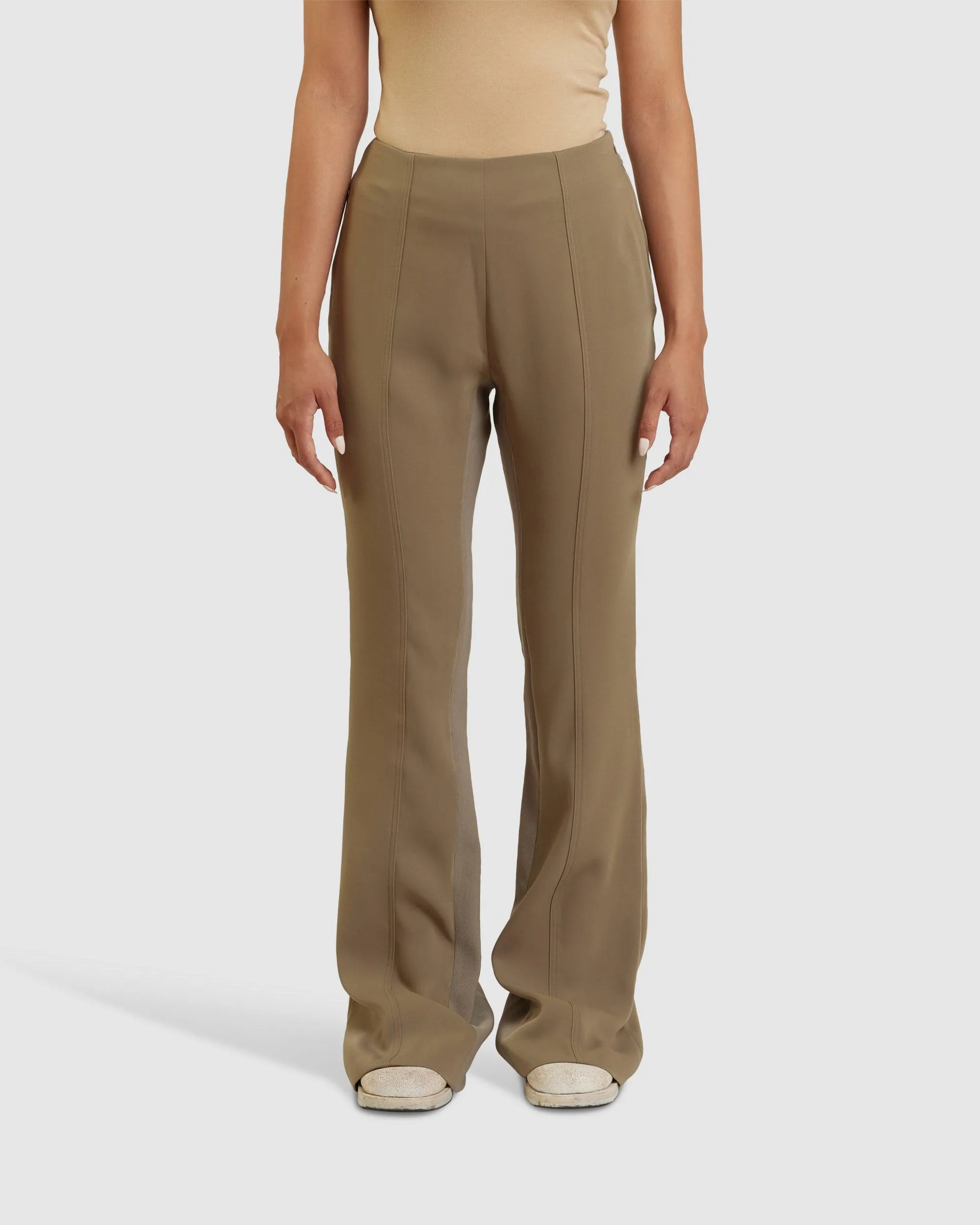 Paneled Flare Pants