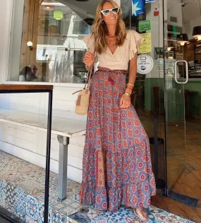 Penelope Floral Printed Maxi Skirt