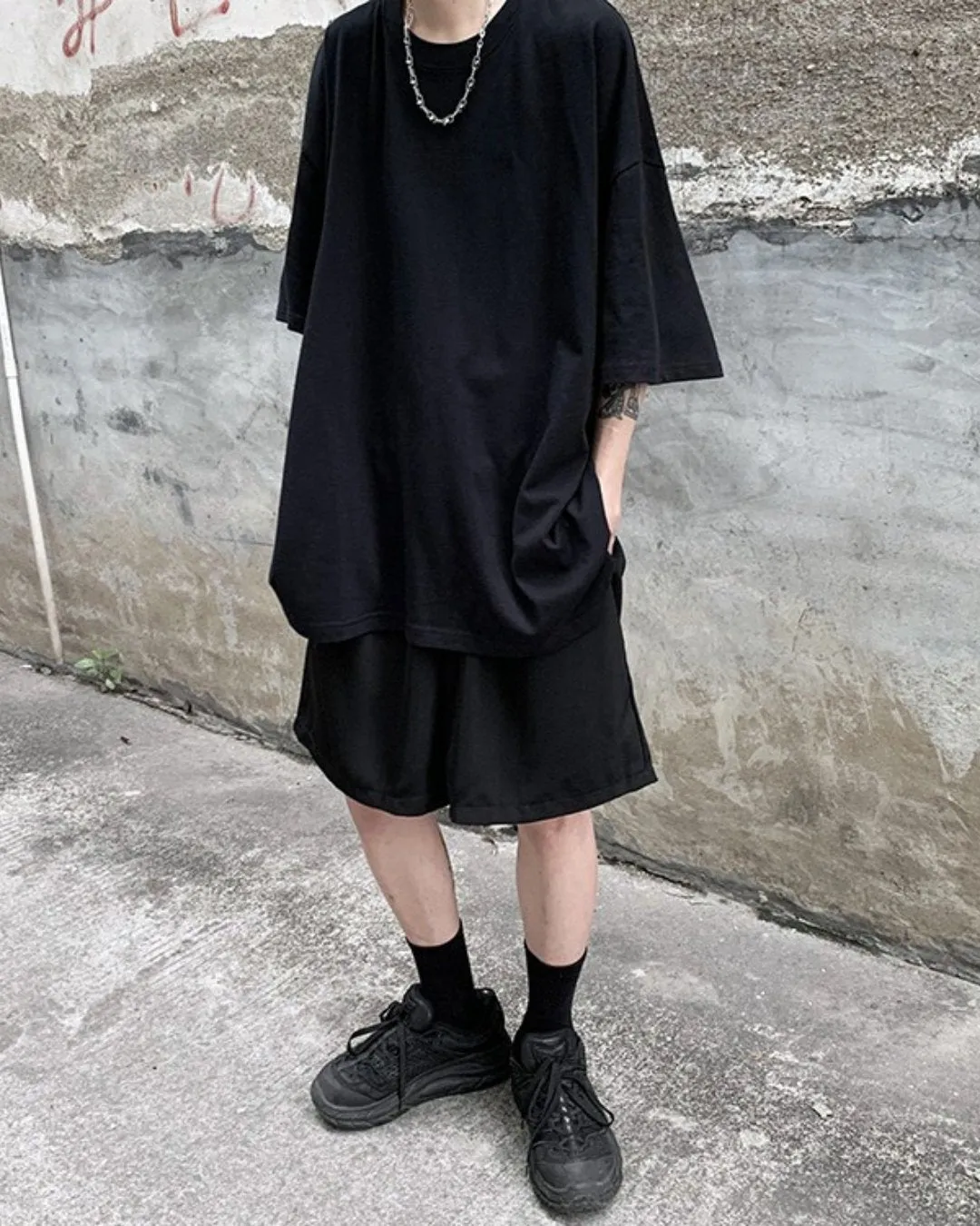 Plain Loose Long Sleeve T-Shirt ASD0043