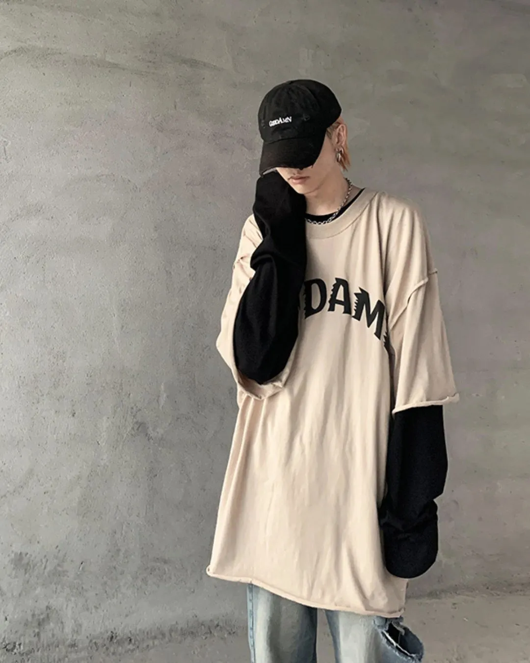 Plain Loose Long Sleeve T-Shirt ASD0043