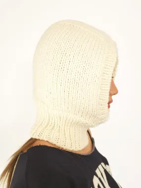 [PLANFOROTHERDAY] SS 25 CROCHET BALACLAVA / IVORY