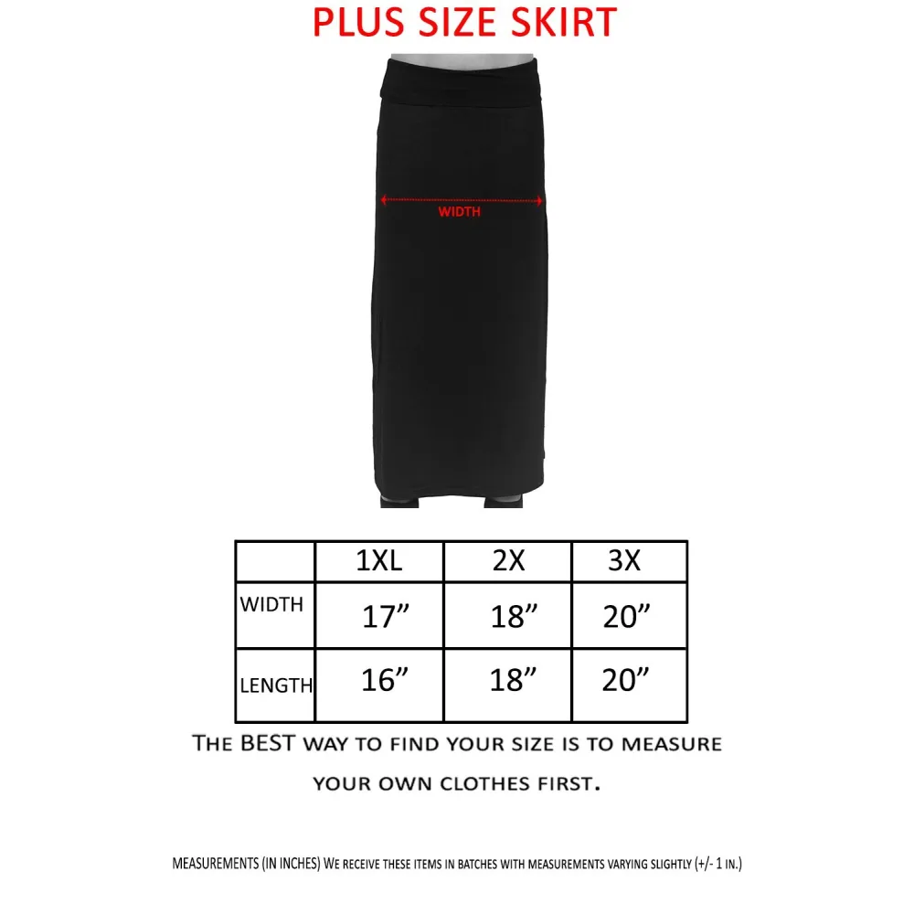 Plus Size Maxi Skirt