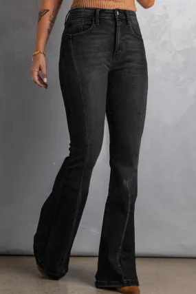 "Buckle Bunny" High Waist Flare Jeans