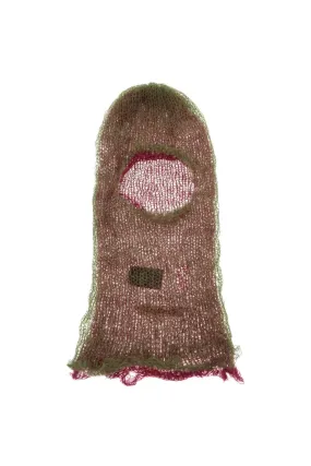 "double-layered mohair balaclava