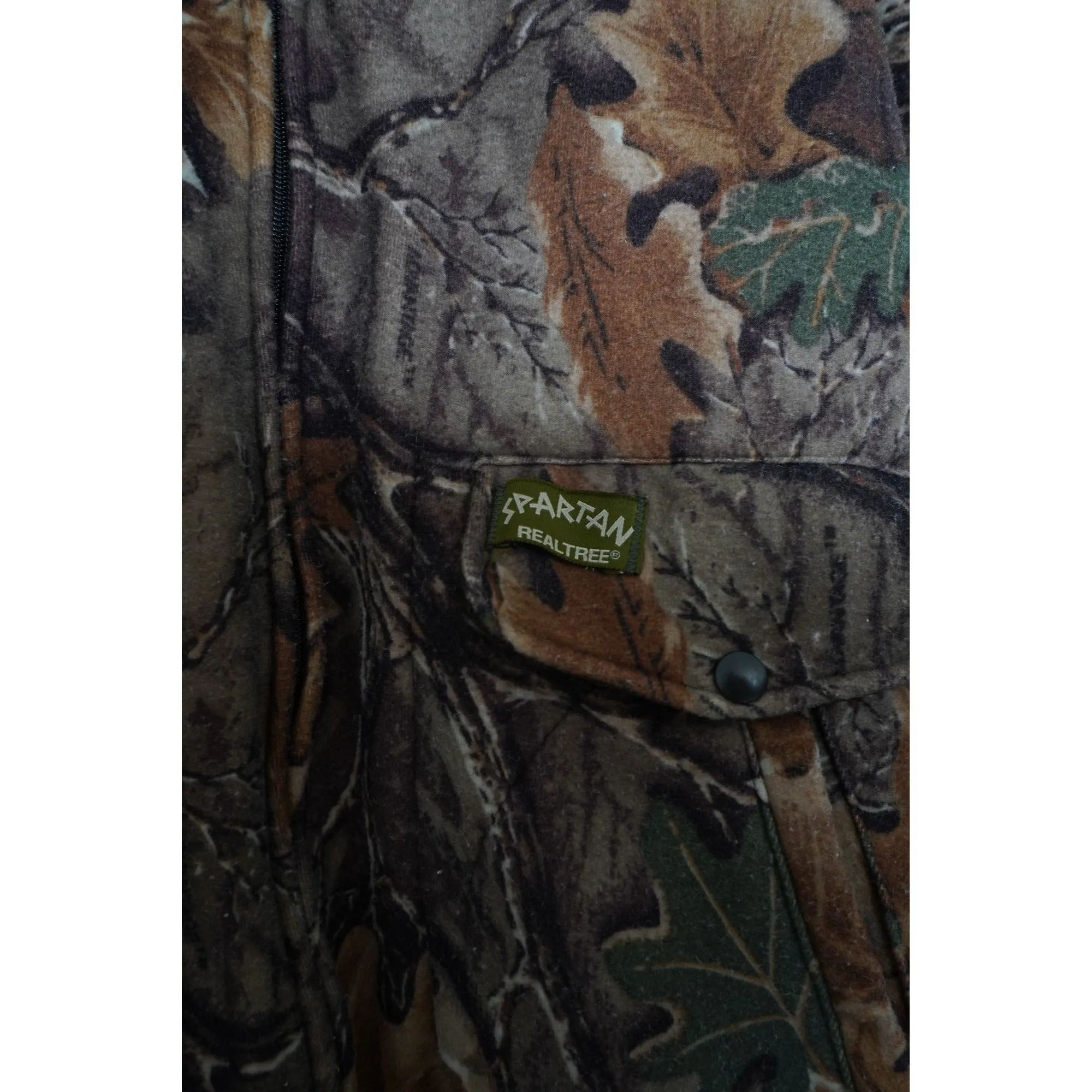 "Retail" Vintage Spartan Polar Fleece Realtree Camouflage Full Zip Jacket Men's