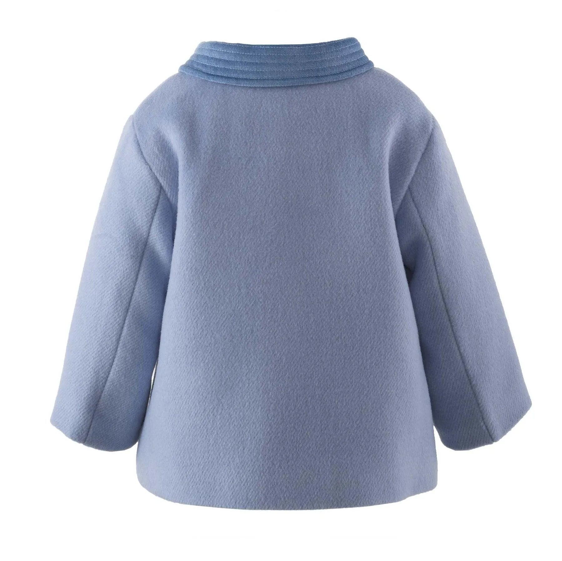 Rachel Riley Velvet Trim Pram Coat, Blue
