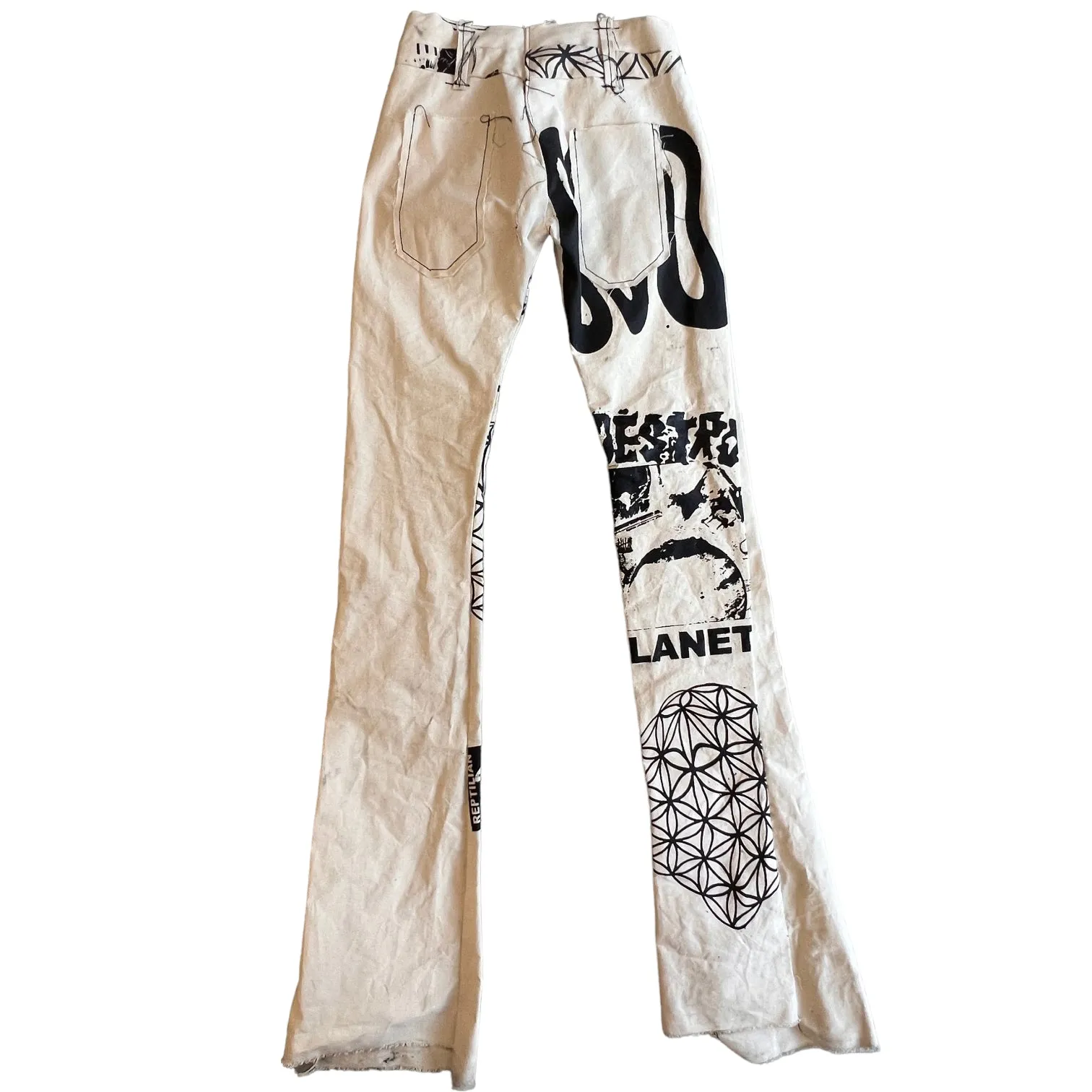 RAW Canvas Extra Stacked Flared Pants
