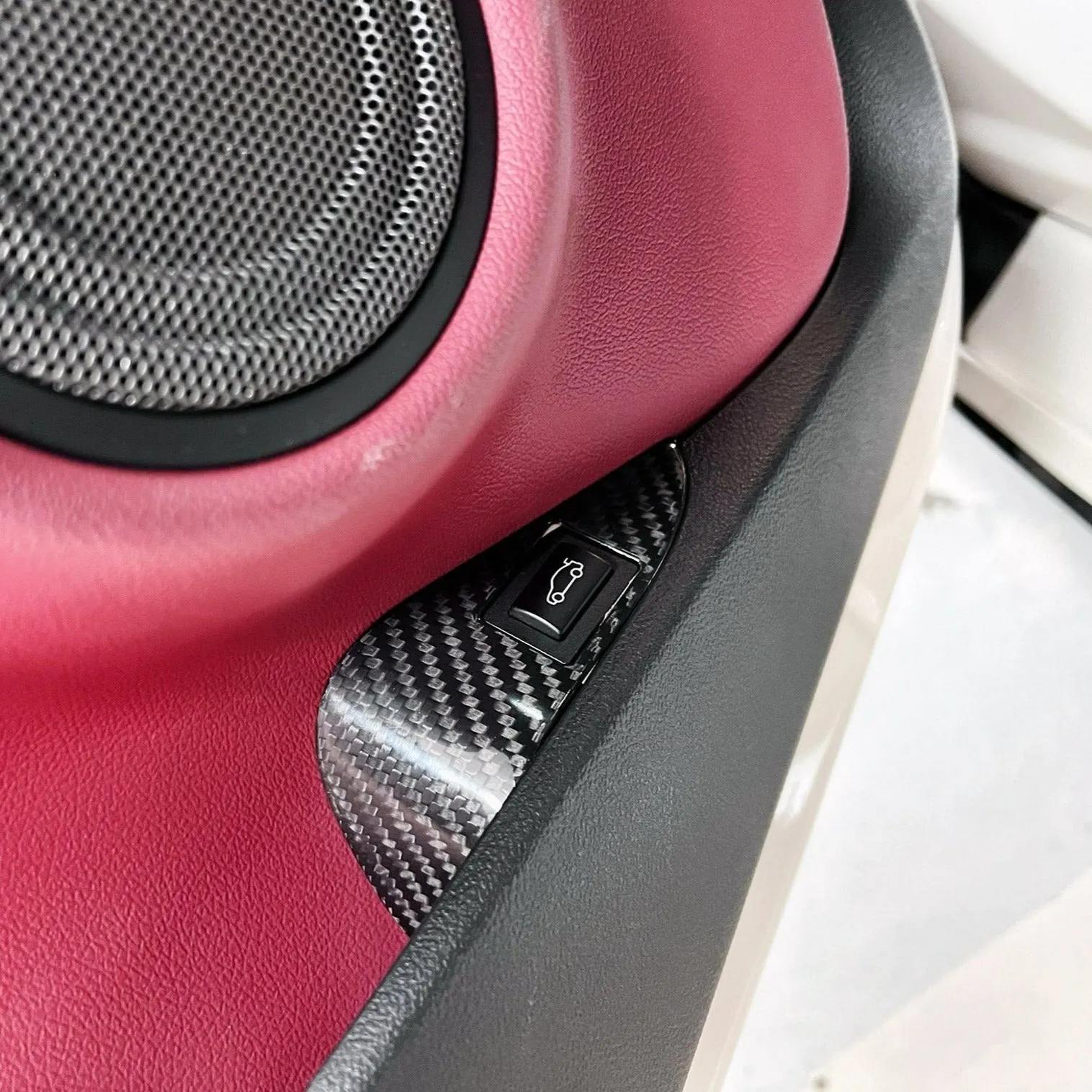 Rexpeed Carbon Fiber Interior Trunk Switch Button Frame Trim (MK5 Supra)