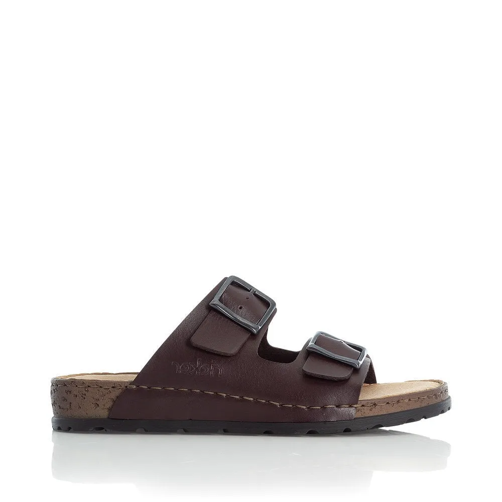 Rieker Men's Slip On Foot-Bed Sandal